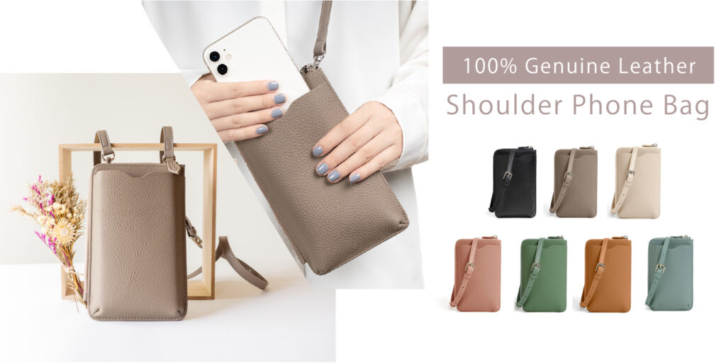 本革スマホポーチ スマホショルダー